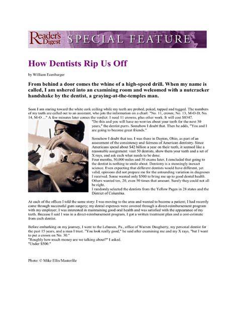 5 Ways A Dentist Can Rip You Off CanUExplain?