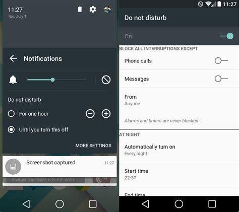 do not disturb mode android