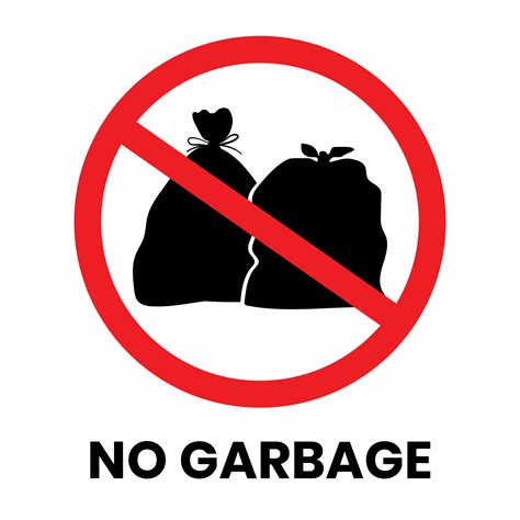 do not dump trash sign