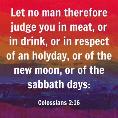 Do Not Judge In Meat And Drink