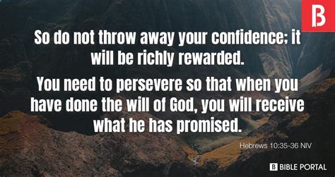 Do Not Throw Away Your Confidence Scripture