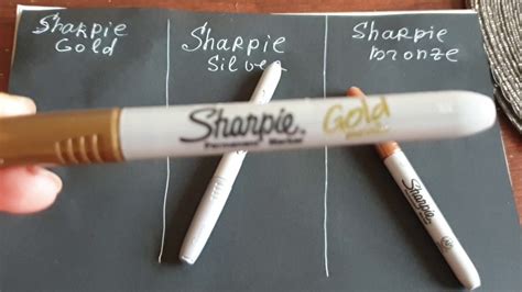 Do Silver Sharpies Write On Black Paper