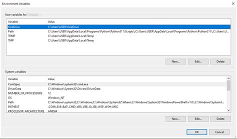 do we need to set environment variables for python