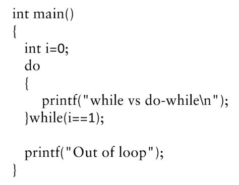 do while loop in c with example