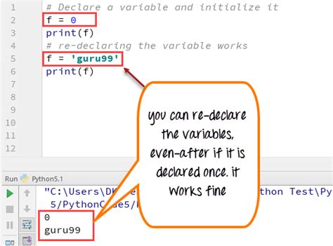 do you have to declare variables in python