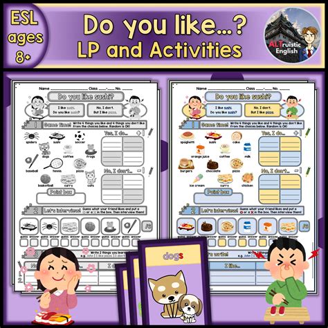 Do You Like Printable Game Elementary