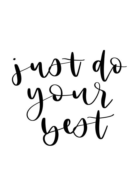 Do Your Best Printable