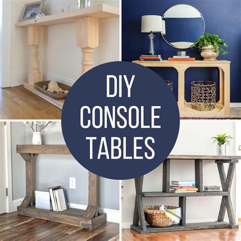 Original DIY Console Table From Scratch 30 Design Project Ideas