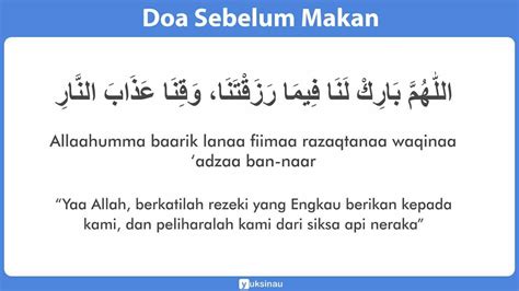 Arti Doa Sebelum Makan Per Ayat » 2021 Ramadhan