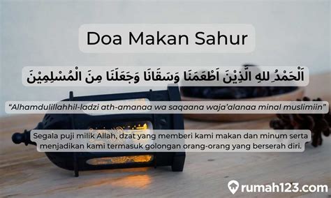 √ Niat Sahur Puasa Ramadhan Beserta Artinya