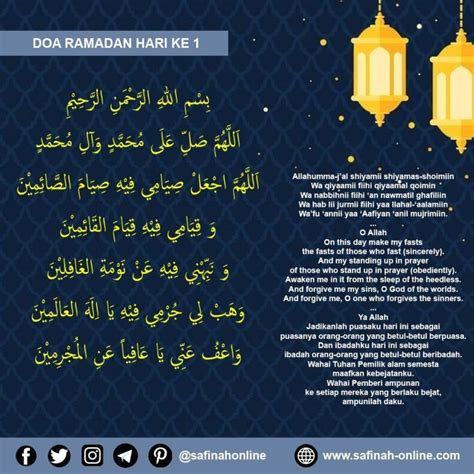 Doa Puasa Ramadhan Hari ke1 Sampai ke5 iqra.id