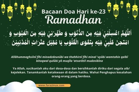 Bulan Cahaya Doa Hari Ke 23 Ramadhan