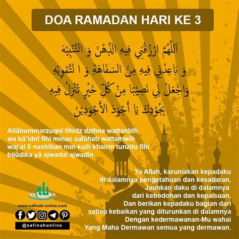 Doa Harian Ramadhan in 2020 Motivational words, Ramadhan