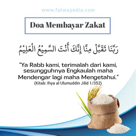 Doa Bayar Zakat