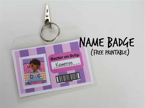 Doc Mcstuffins Badge Printables