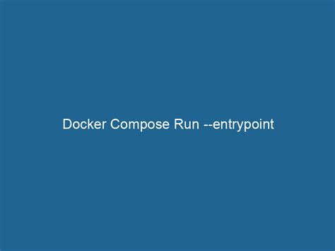 Efficiently Run Docker Compose in the Background with These Simple Steps