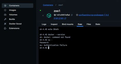 Docker Container Docker Command Not Found