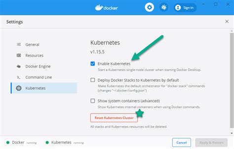 Docker Desktop For Windows Enable Kubernetes