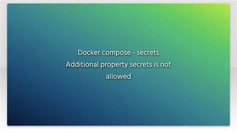 Docker Compose Modularity with `include` Docker