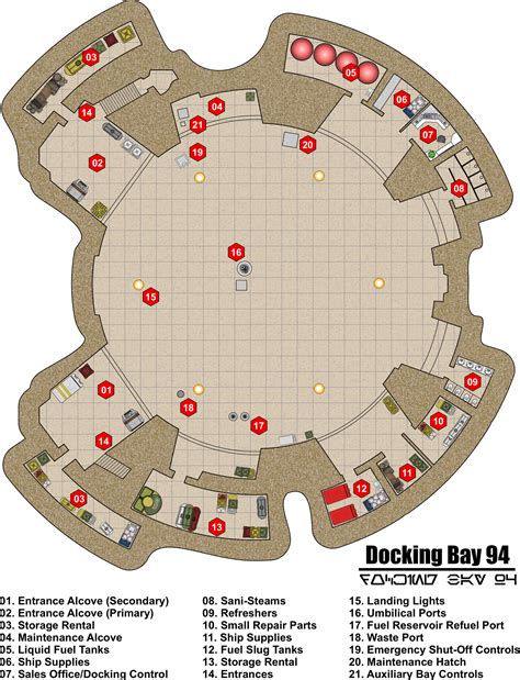 Docking Bay 94 Printable Map