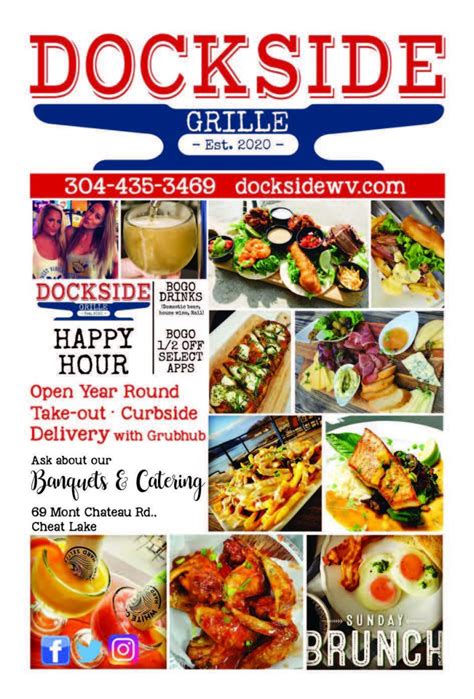 Dockside Grill Morgantown Menu