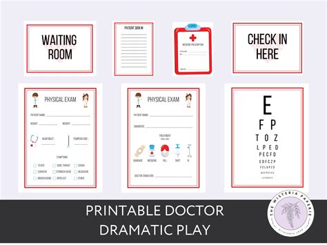 Doctor Dramatic Play Printables Pintrest