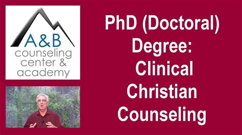 doctorate in christian counseling
