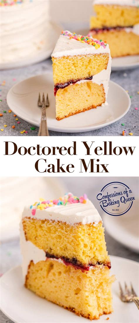 How to make a boxed cake mix taste homemade {"doctored up" cake mix