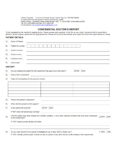 doctors report for pip