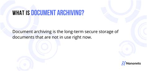 Document Archive Meaning