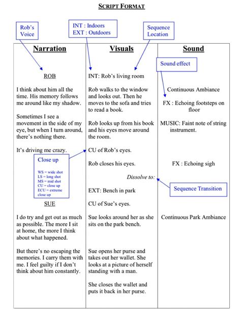 documentary script sample for students