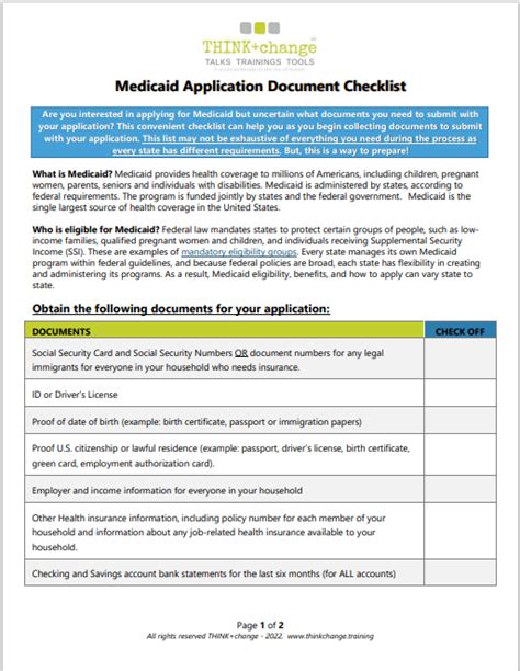 documentation required for medicaid in ohio