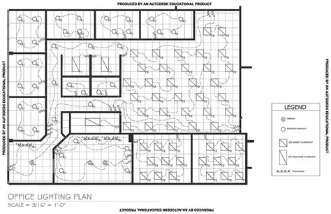 documenting lighting design offices plan