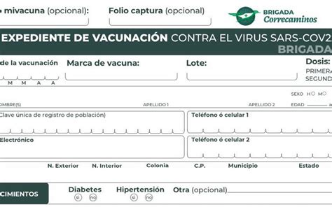 documento de registro vacuna covid