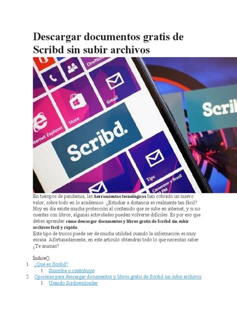 documentos gratis de scribd