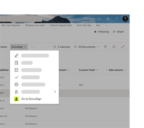 DocuSign for SharePoint Online DocuSign