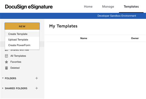 Docusign Template Creation Permissions