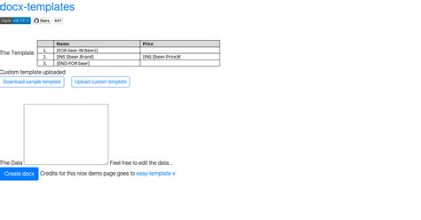 Docx-Templates Example