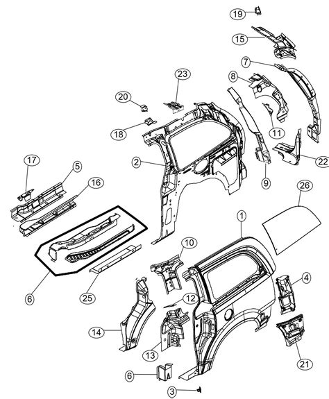 dodge caravan parts list