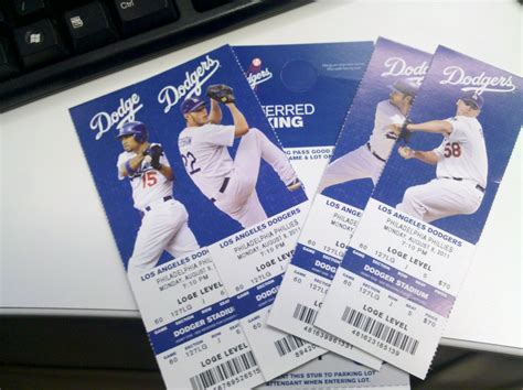 dodgers game tickets