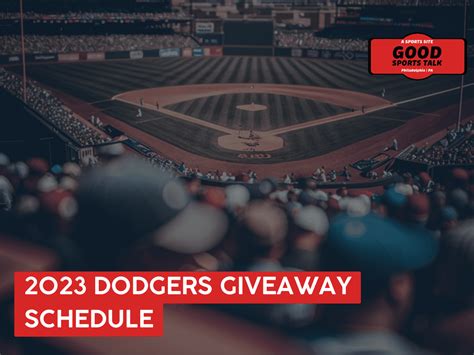 dodgers giveaway days 2023