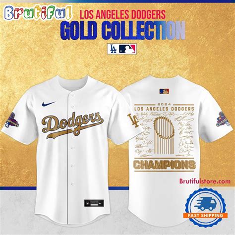 Dodgers Jersey Gold