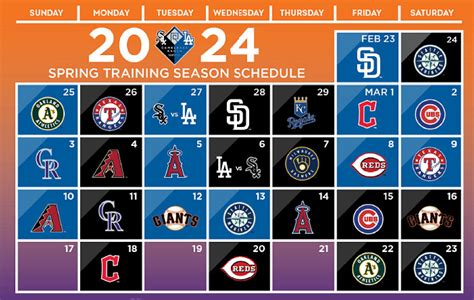 dodgers schedule 2024 spring training