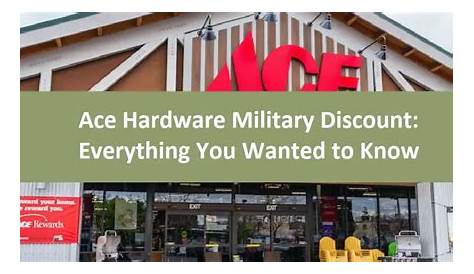 Does Ace Hardware Offer Senior Or Military Discount?