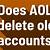 does aol delete inactive accounts