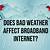 does bad weather affect internet