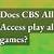 does cbs all access offer replays of men's final four