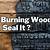 does charring wood seal it