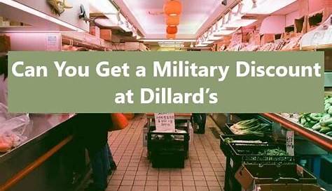 Does Dillard's Offer Military Discount?