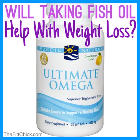 does fish oil help with weight loss
